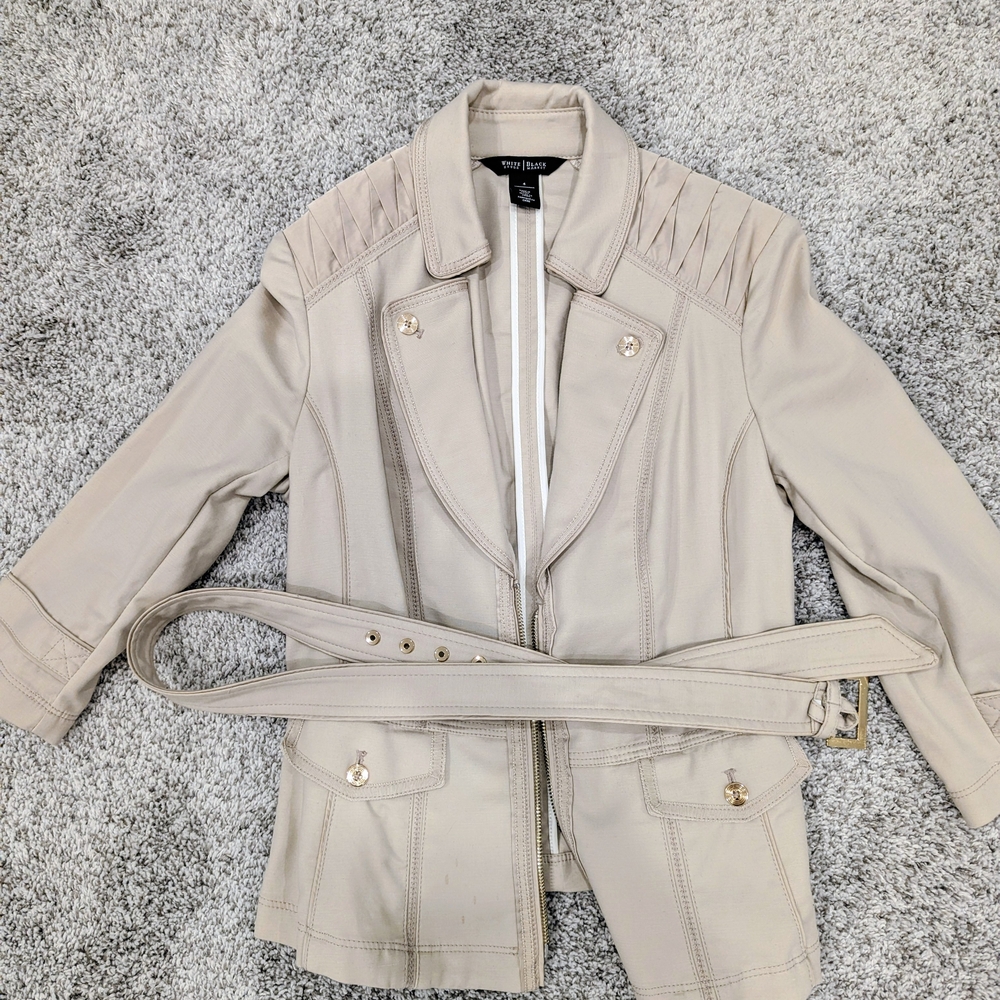 BHWM Black House White Market Women's Blazer with Belt